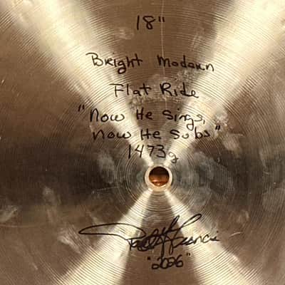 18" Cymbal Craftsman Bright Modern Roy Haynes Flat Ride Cymbal 1473g *Video Demo* image 4