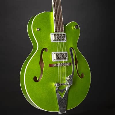 Gretsch G6120T-HR Brian Setzer Hot Rod Hollow-Body Bigsby Extreme Coolant Green - Semi Acoustic Custom Guitar image 5