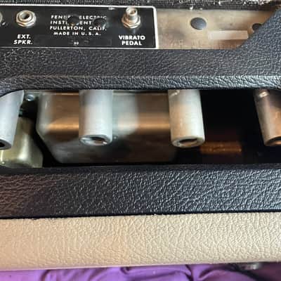 Fender Tremolux 2-Channel 35-Watt Head, 1964 Blonde Black Panel image 21