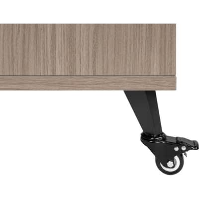 Gator Elite Furniture Series Rolling Rack Sidecar Cabinet in Driftwood Grey Finish with Configurable Rack Space & Shelving GELITESIDECAR-GRY image 10