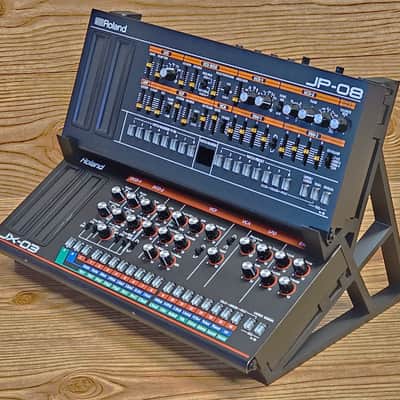 The Analog Source 2 Tier 3D Printed Desktop Mounting Stand For Roland Boutique Series JP-08 JU-06 JU-06A JX-03 JX-08 Synthesizers - USA Made