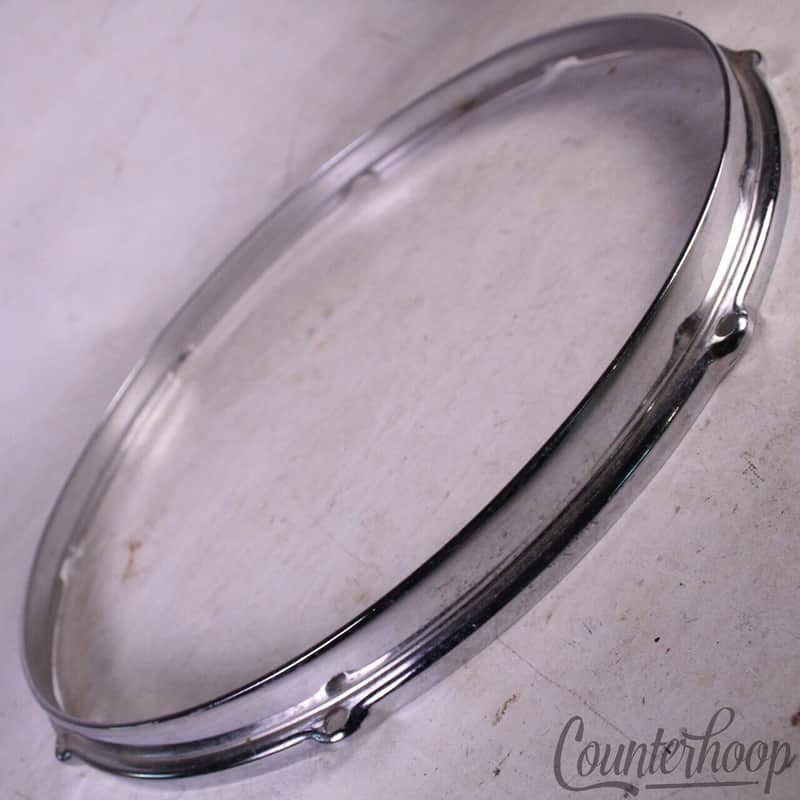 *Slingerland 16"Floor Tom Drum Batter/Res Rim/Hoop Stick-Saver 8-Lug Vintage 70s image 1
