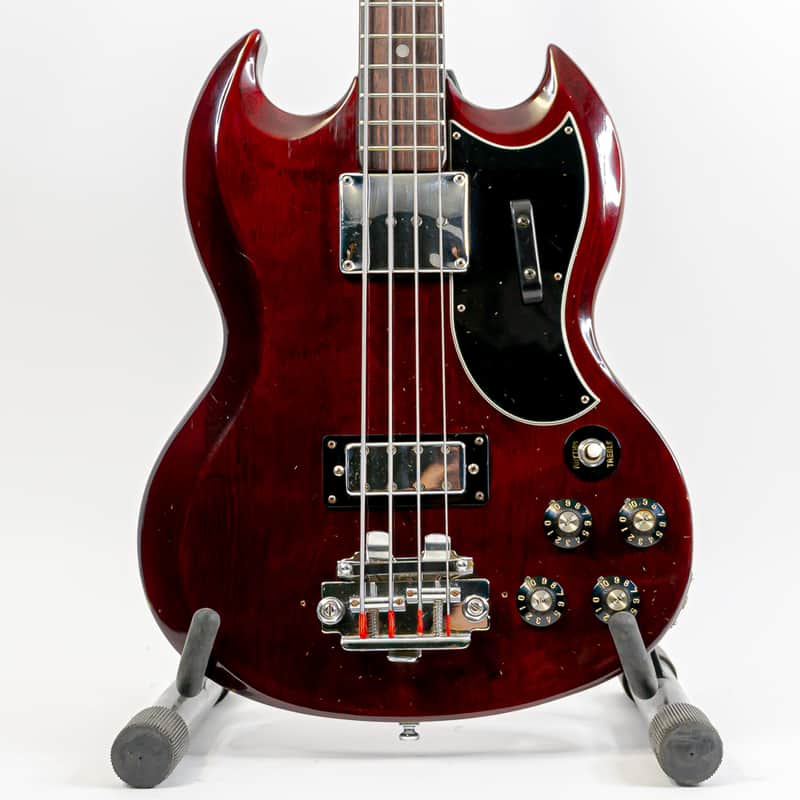 Greco EB-420 Electric Bass Guitar SG Style w/ String Mute, OHSC