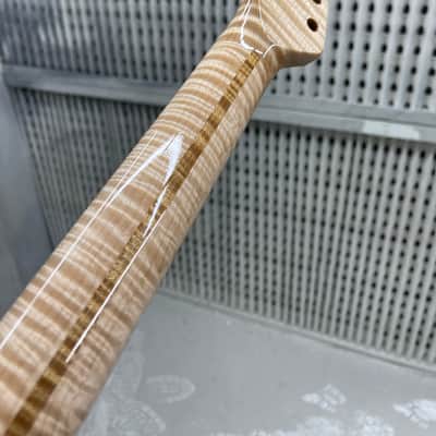 5A Flamed maple S neck - One Piece image 9