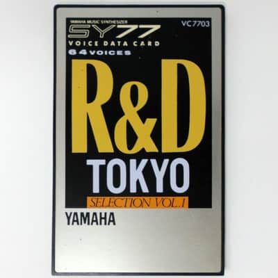 Yamaha SY77 TG77 R&D Tokyo PCM Data Rom Card For Yamaha SY77 and Yamaha TG77