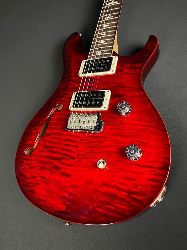 PRS CE 24 Semi-Hollow w/Gig Bag - Fire Red Burst image 1