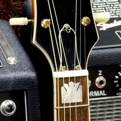 2022 Epiphone Inspired by Gibson J-200 Acoustic-Electric Guitar w/Case! Aged Vintage Sunburst! VERY NICE!!! image 8