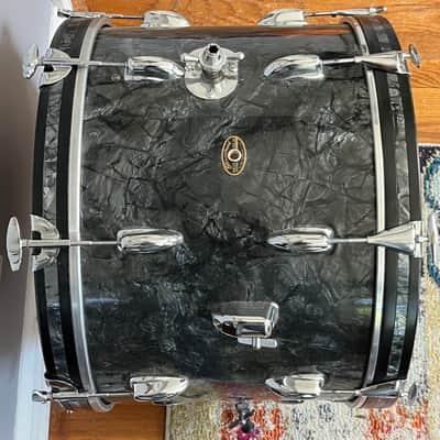 Slingerland Shells 1962 - Black marine pearl image 2