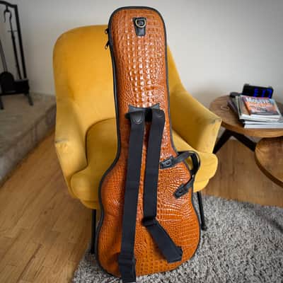 Levy's alligator Leather Electric Guitar Gig Bag 2010s - Brown image 2