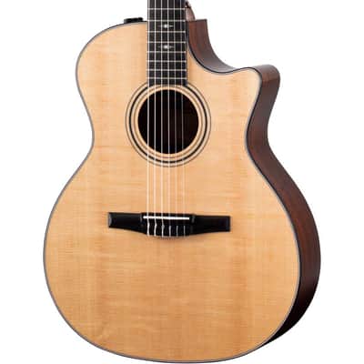Taylor 314ce-N Grand Auditorium Spruce/Sapele Nylon-String Acoustic-Electric Guitar - Natural image 1