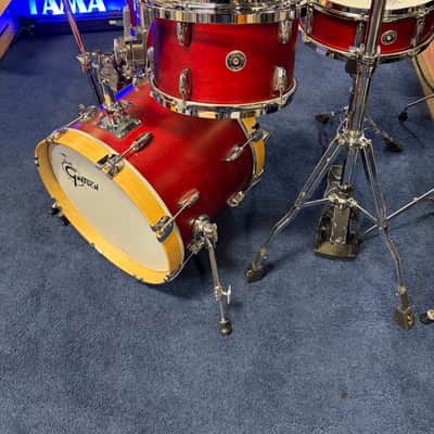 Gretsch Brooklyn series 4 piece/holder 2022 - satin cherry image 3