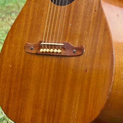 ~All Solid Mahogany~ 1971 Fender by Harmony F-1030 / H165 - Folk Player's Dream! w/ Pickup! USA! image 6