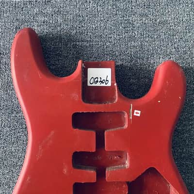 Red Basswood Guitar Strat Style Body with Mapl Neck, Rosewood Fingerboard image 2