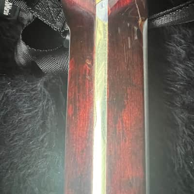Kramer *Rare 1 of 25* Aluminum Neck V Guitar 80s Red Mahogany image 12