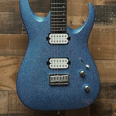Jackson Pro Plus Series Signature Misha Mansoor Juggernaut HT6 Blue Sparkle Guitar image 1