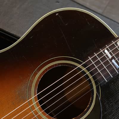 Vintage! 1943 Gibson Banner SJ Southern Jumbo w/ Truss Rod Acoustic Guitar Sunburst + HSC image 3