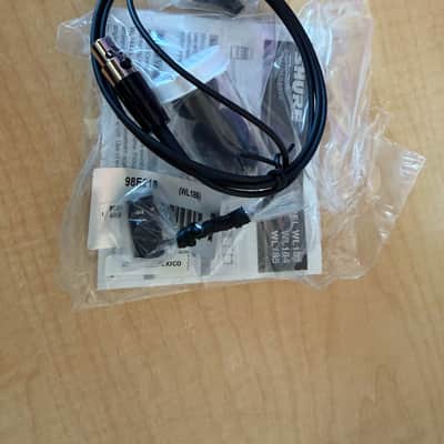 Shure WL184 Supercardioid Condenser Lavalier Mic with 4' TA4F Cable 2011 - Present - Black image 1