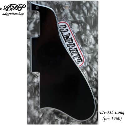 Long Black 5ply Humbuckers Pickguard for Gibson ES-335 345 355 image 1
