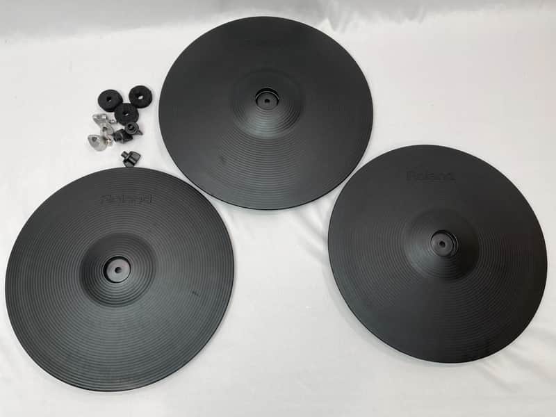 Roland CY-14C + Roland CY-15R Crash Ride V-Cymbal V Drum Trigger Roland THREE PACK image 1