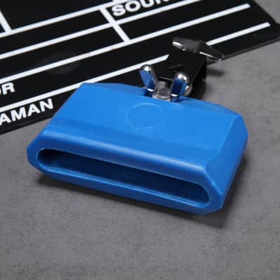 Blue Musical Percussion Block, Latin Drum Instrument, Plastic image 3