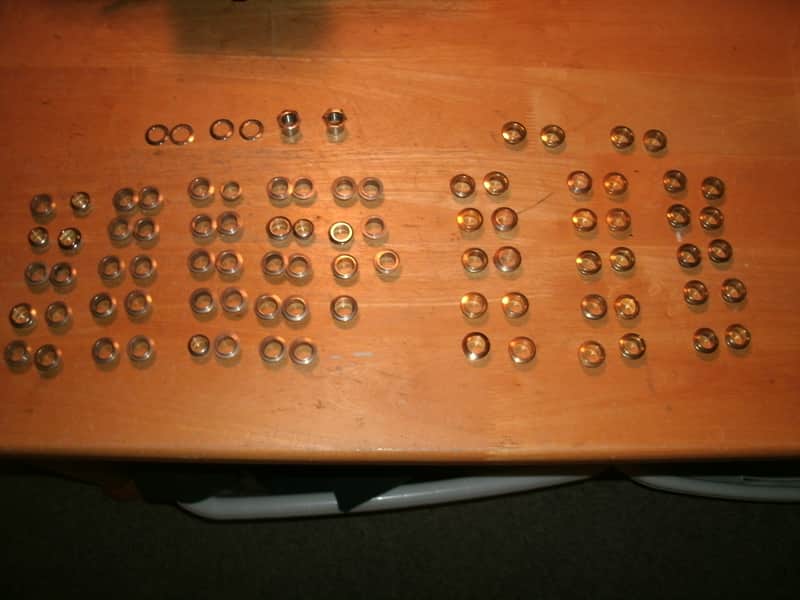 Luthier lot - 81+ various bass guitar tuner grommets image 1