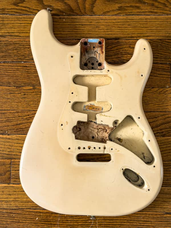Blonde Fender Stratocaster body (late 70s/eary 80s)--with new bonus photo! image 1