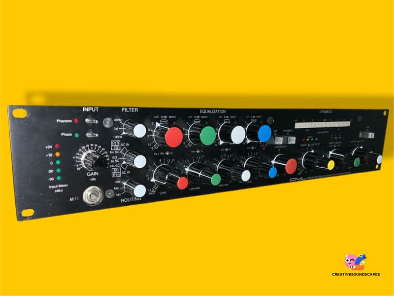c.2001 George Massenburg GML Model 2020 Mic Pre/EQ/DRC Channel Strip Populated Faceplate Face Panel Assembly Clarostat Grayhill *Spare Parts-Repair image 1