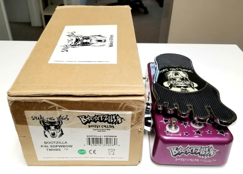used Snarling Dogs Bootzilla Bootsy Collins Signature Bass Wah with Fuzz, Mint Condition with Box! image 1