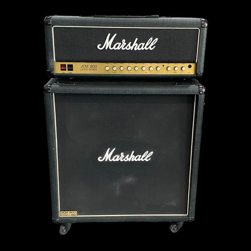 Marshall JCM 800 Lead Series Model 2210 100-Watt Head w/ 1960B Cab - Used image 1