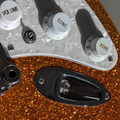 2023 G&L USA Build to Order S-500 - Double Bound - Orange Metal Flake image 11