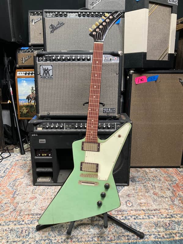 Brad Whitford’s Aerosmith, Gibson Explorer "Guitar Hero Prop" Authenticated! (#174) Sea Foam Green image 1