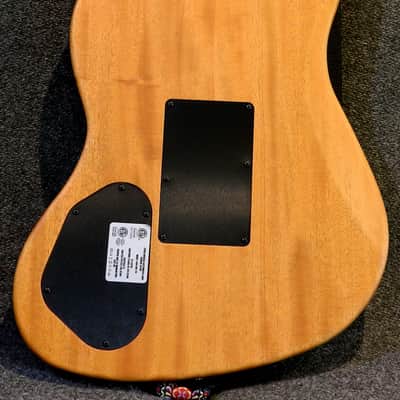 Fender American Acoustasonic Jazzmaster All-Mahogany 2023 Bourbon Burst image 4