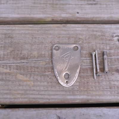 1972 Vintage Fender Stratocaster ~Chrome Neckplate~ with Screws 1970's Strat Guitar image 3