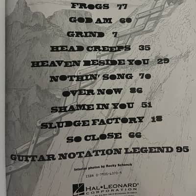 Alice in Chains - S/T - Guitar Tab / Tablature Book image 3
