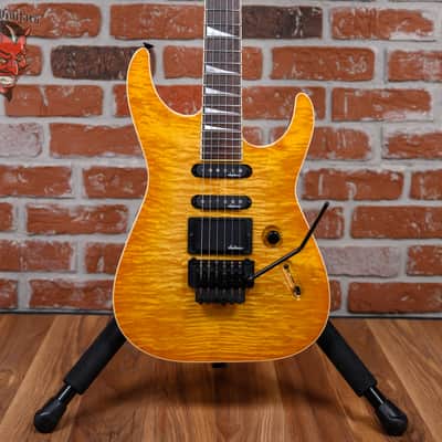 Jackson USA Custom Shop Soloist Archtop Flame Maple Top Transparent Amber 1989 w/OHSC image 1