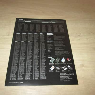 Roland JV-1000 Brochure -Original Vintage Synthesizer Catalog image 5