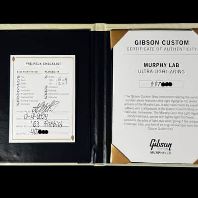 2024 Gibson Firebird V '63 Custom Shop Murphy Lab Ultra Light Aged ~ Ember Red image 9