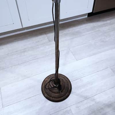 Vintage RARE 1950's Snyder microphone floor stand cast iron Shure Electro Voice Atlas MS10C # 2 image 12