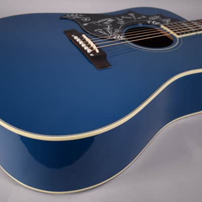 2021 Gibson Custom Shop Ltd Ed Hummingbird Acoustic-Electric Guitar | Big Sky Blue Finish W/OHSC image 10