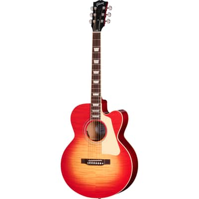 Gibson Les Paul Parlor Acoustic Electric Guitar - Vintage Cherry Sunburst image 2