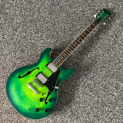 Oasis 'All Around the World' Video Replica Guitar Noel Gallagher Be Here Now 1997 Green image 1