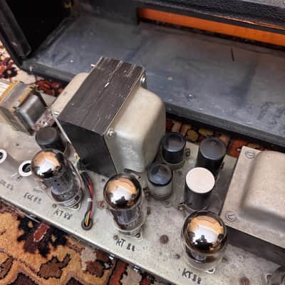 Vintage 1970 Park Marshall 150w Major KT88 Amplifier Head *1970s* w/ Flight Case image 14
