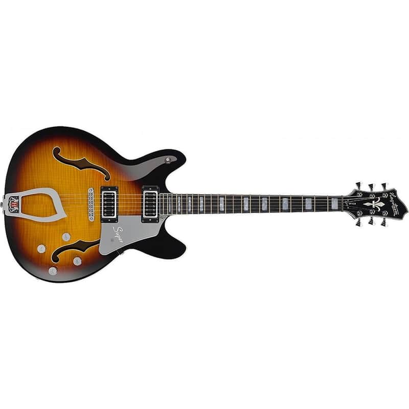 Hagstrom SUVIK-TSB Super Viking Tobacco Sunburst image 1