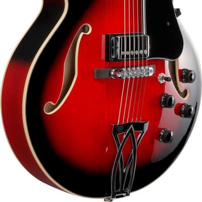 Ibanez AF Artcore 6 String Electric Guitar - Transparent Red Sunburst (AF75TRS) image 2