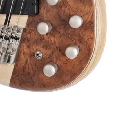 Cort A5BEYONDOPBN Artisan Series A5 Beyond 5 String Bass Guitar. Open Pore Bubinga Natural DIRECT SHIP image 5