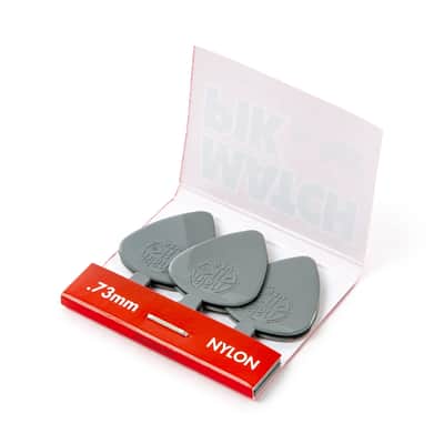 Dunlop 448R.73 Match Piks Nylon Medium Gray .73mm image 2