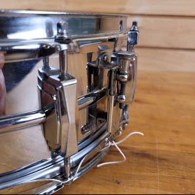 Ludwig No. 400 Supraphonic 5x14" 10-Lug Aluminum Snare Drum with Keystone Badge 1963 - 1969 - Chrome-Plated image 10