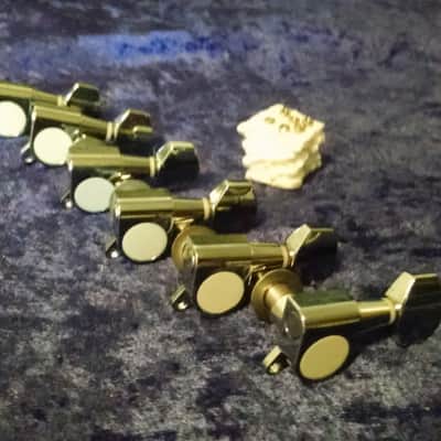 Like New Gotoh Style Chrome Tuners 6 in line Right Hand image 1