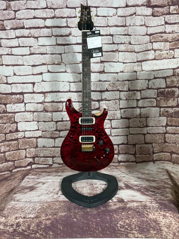 PRS Modern Eagle V Wood Library 10Top Red Tiger Quilted Stained Flamed Maple Neck Ziricote FB Ltd. 2pcs worldwide image 1