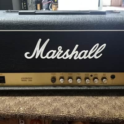 Marshall JCM100/50W Model 2555 2-Channel 100-Watt Guitar Amp Head 1988 - 1990 - Black image 1